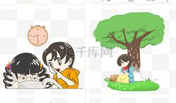 勤奋的漫画,描绘不懈努力的青春画卷